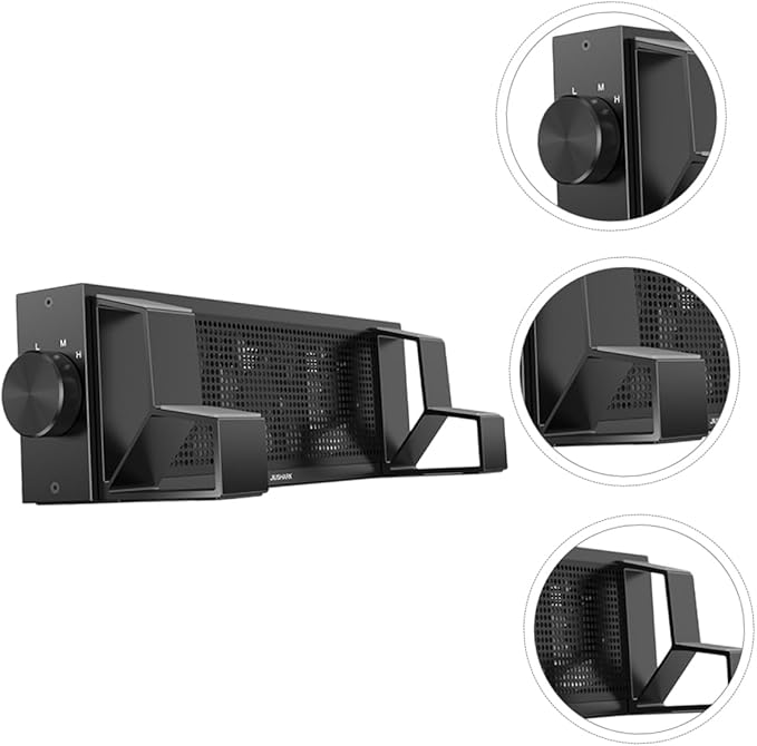 Gadpiparty RGB Adjustable Laptop Cooling Stand 3-Speed Fan Practical Heat Dissipation Rack for Gaming and Home Use Compatible 15-17 inch Notebooks