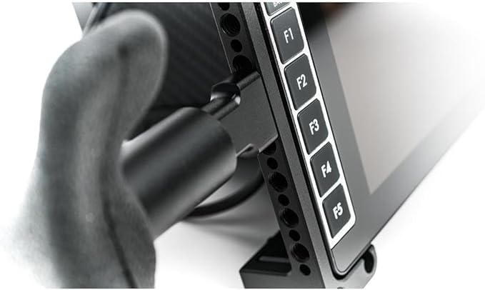 SmallHD Lightweight Black Rubber Monitor Handles with Adjustable Neoprene Neck Strap