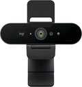 Logitech Brio 4K Webcam Video Calling Noise-Cancelling mic HD Auto Light Correction Wide Field of View Windows Hello Works with Microsoft Teams Zoom Google Meet PC/Mac/Laptop/MacBook/Tablet