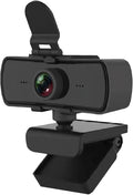 GIZNXBA Webcam 2K Built-in Microphone/Privacy Cover Plug and Play USB Computer Camera High-Precision Autofocus Streaming Webcam for Desktop Computer/PC for Laptop