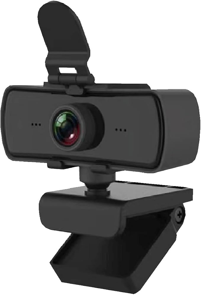 GIZNXBA Webcam 2K Built-in Microphone/Privacy Cover Plug and Play USB Computer Camera High-Precision Autofocus Streaming Webcam for Desktop Computer/PC for Laptop