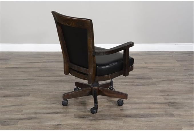 Sunny Designs Doe Valley Caster Poker Game Chair (Tobacco Leaf)