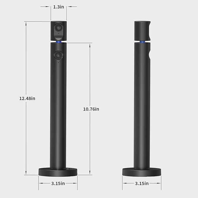 CZUR Halo X Pro Dual Webcam for PC 1080P Web Camera with Microphone USB Camera for Computer 90° View Plug &amp Play Compatible with Windows&ampMac for TikTok/YouTube/Yahoo Messenger