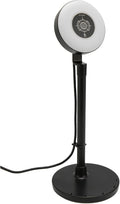 Phone Stand HD Webcam with Adjustable Light Built In Microphone USB HD 1080P Autofocus Web Cam with Retractable Pole for Online Classes Live Streaming(Black)