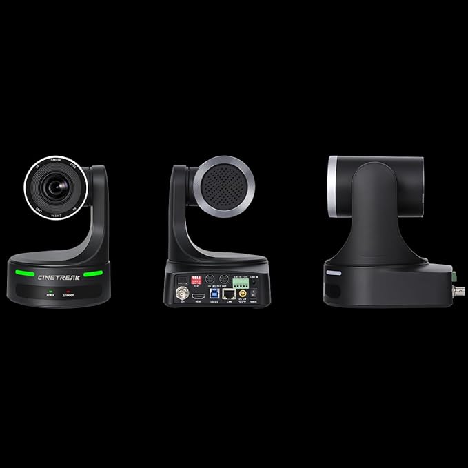 20x PTZ Camera 1080p HD with 20X Optical ZoomVideo Conference CameraLive Streaming for Church WorshipUSB HDMI IP POE PowerCompatible Video Switcher