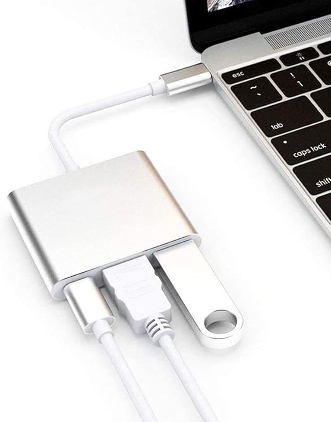 USB C to 4K HDMI Adapter PD Port HDTV Adapter Compatible with Samsung Galaxy Z Fold5/Fold4/Fold3 5G Charger Port TV Video Hub Type-C Projector Converter