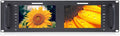 FEELWORLD D71 Plus-H Dual 7 Inch 3RU Broadcast Rack Mount Monitor with Waveform LUT IPS 1920x1200 HD LCD Screen HDMI AV Input and Output