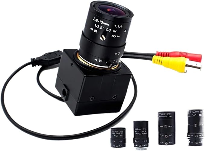 Mini Camera Security Protection H265 with 2 12 5 50 5 100mm Manual CS Lens P2P IP BNC Port Industrial Camera