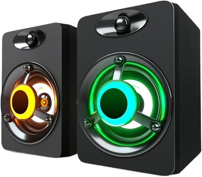Computer Audio Desktop Mini Wired Small Speaker Laptop Home Multimedia Active Impact