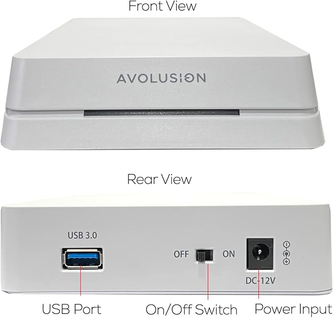 Avolusion HDDGear Pro 6TB 7200RPM USB 3.0 External Gaming Hard Drive (for PS5) White (Renewed)