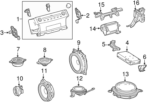 Genuine Lexus 86160-33800 Speaker