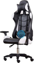 Office Chair E-Sports Chair Ergonomic High-Back Racing Chair Lift Swivel Chair Video Game Chair Armrest Seat Office Chair Chair (Color : Black White) Needed