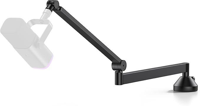 InnoGear Low Profile Mic Arm 360° Rotatable Microphone Arm Stand Foldable Desk Mic Boom Arm with 3/8 to 5/8 Adapter for Fifine AM8 K669B Blue Yeti HyperX QuadCast SoloCast AT2020 and Other Mics
