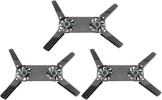 Foldable Cooling Pad Laptop Cooler with Double Fans Laptop Stand USB Powered for 7-15 Inch Notebook PC LCD Display Cooler Holder(C)
