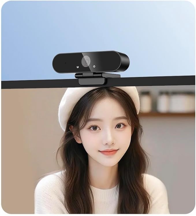 1080p Webcam with Microphone Webcam with Microphone USB Adapter Plug-and-Play Computer Camera for Online Calls Zoom/Teams/Facetime