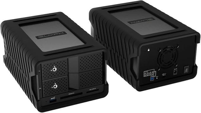 Glyph Technologies Blackbox PRO RAID 16TB (2x8TB) 2-Bay USB-C 3.2 Gen 2 RAID Array Black