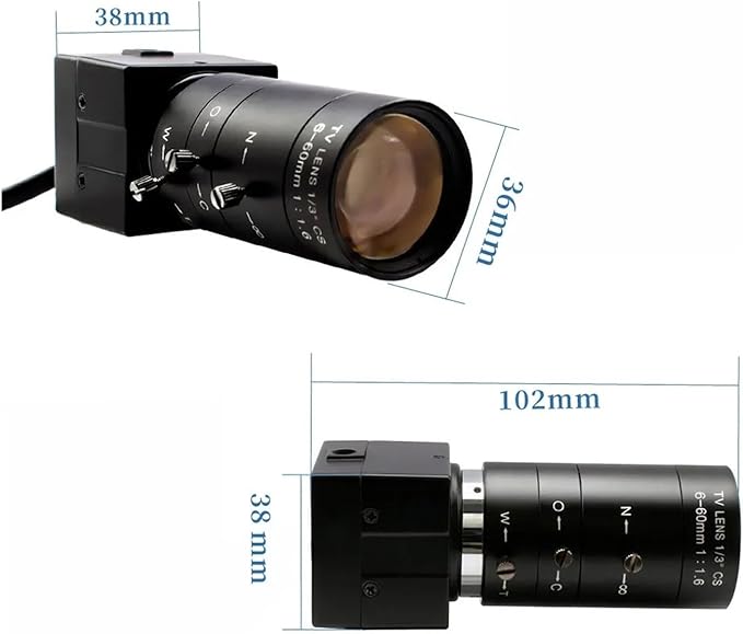 Mini Camera Security Protection POE H265 with 6-60mm Manual CS Lens P2P IP Camera POE48V Industrial