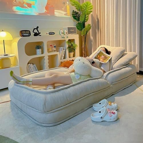 Floor Chair Indoor Adjustable Floor ChairFoldable Lazy Sofa Bed Floor ChairAccent Chair Recliner Chair With Back SupportAdjustable Human Dog Bedfor Living Room Bedroom for Gaming Reading Grey-200+