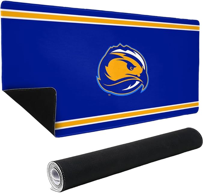 Fort Lewis College Primary Logo Stripes Large Gaming Mouse Pad with Stitched Edges Non-Slip Base for Gamer Home and Office 31.5 x 15.7