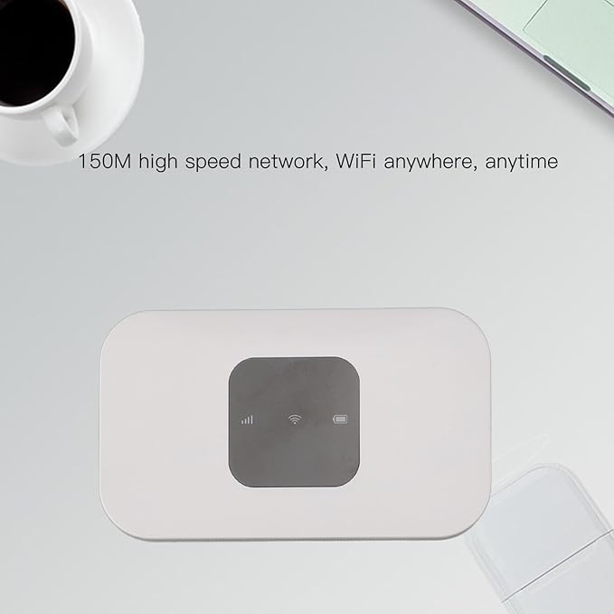 Vikye 4G LTE WiFi Mobile Hotspot 150Mbps High Speed Mobile Hotspot 4G LTE Wireless WiFi Router for Home Travel Business Vikyetmur4x21wh