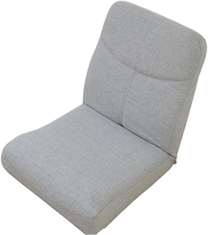 Floor Chair with Back Support Folding Sofa Chair with 5 Adjustable Position Padded Sleeper Bed Couch Recliner Floor Gaming Chair Silver-50x118cm