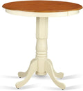 Ergode EDQU5-WHI-W-VV 5 Pc Pub Table Set - Buttermilk &amp Cherry Finish - Asian Hardwood - Includes Pub Table and 4 Counter Height Chairs