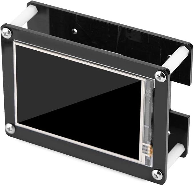 Zopsc 3.5 inch LCD Screen Display Supports 1080P Display Monitor 60fps for + Black Acrylic Case with Multi Languages Menu