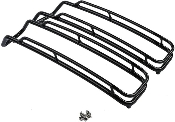 Black Top Hard Saddlebags Lids Rack Rail Guards Iron for Electra for Road for Road King for Street for Super for Tour for Tri