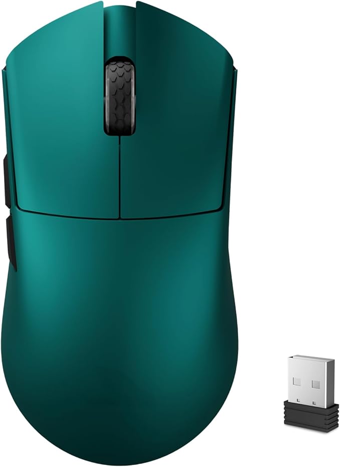 Darmoshark M3V2 8K Wireless Gaming MouseTri-Mode 2.4G/USB-C/Bluetooth Mouse Up to 26000DpiPAW3395 Optical Sensor Lightweight 58g5 programmable ButtonComputer Mouse for LaptopPCWindowsMac(Green)