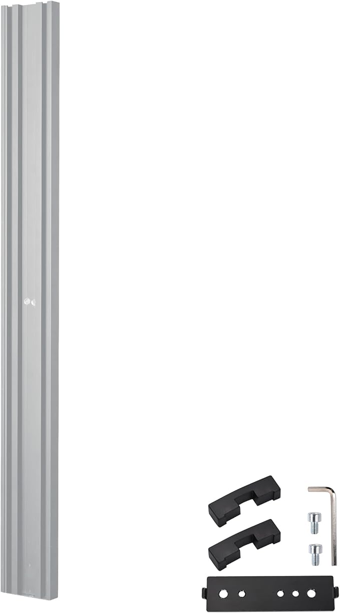 AW Monitor Holding Pole Dual Monitor Arm for PC Mobile Cart Medical Trolley Silver