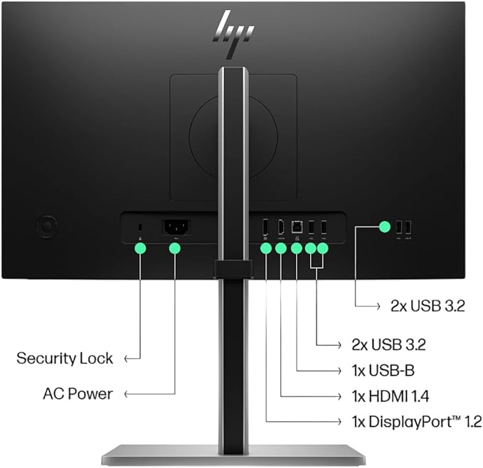 HP EliteDisplay E27q G5 27 inch Quad HD 2560 x 1440 Bundle with LED-Backlit LCD IPS Monitor 2-Pack