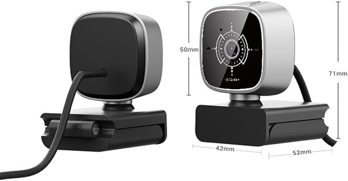 GIZNXBA 2k Streaming Webcam Auto Focus Noise-Canceling Microphone Adjustable Field of View PC Webcam for Creators Streamers Podcasters Meetings Video Calls