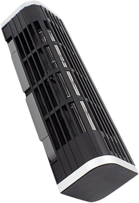 Tofficu USB Laptop Cooler with Adjustable Fan Portable Desktop Cooling Rack and Holder for Notebook Silent Design USB Powered Compact Black