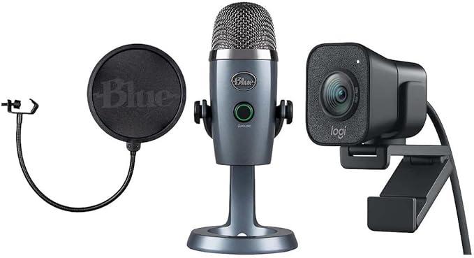 Logitech Ultimate Creator Pack Streamcam 1080p HD and Yeti Nano Premium USB Microphone - 1 Pack (Renewed)