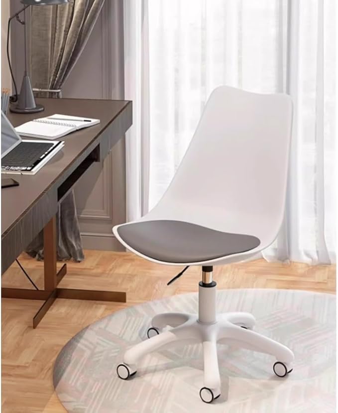 Gaming Chair Home Office Desk Chairs With Wheels Computer Accent Chairs Swivel Makeup Chair Dormitory College Students Study Backrest Chair For Bedroom Living Room Balcony ( Color : Gray A )
