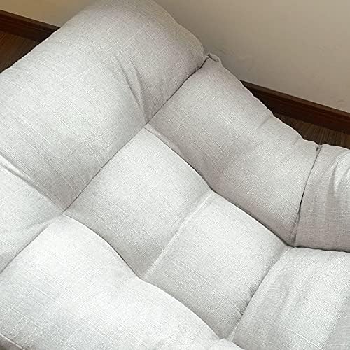 High Back Folding Floor Gaming Chair w/Footstool360 Degree Swivel Single Recliner Leisure Chair