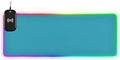 Blue Mouse Pad Gaming Mousepad Non Slip Desk Mat Wireless Charging RGB Computer Mouse Pads Keyboard Mats Pad for Office Home Desktop 35.4 x 15.7 in