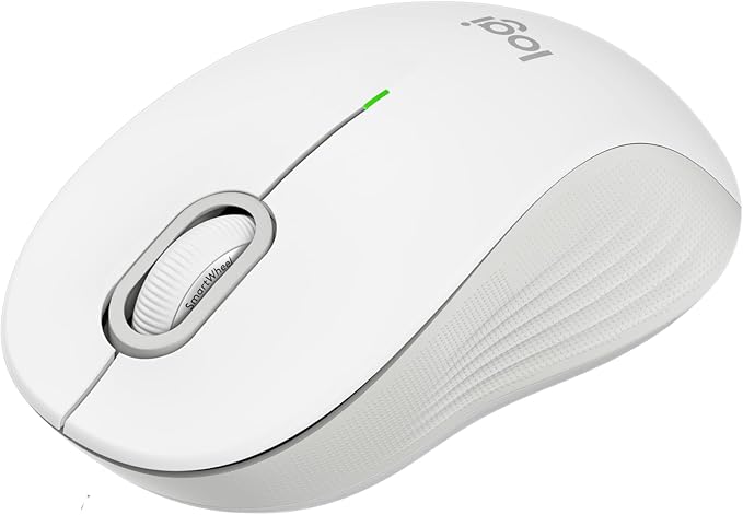 Logitech Signature M550 Wireless Mouse - for Small to Medium Sized Hands 2-Year Battery Silent Clicks Bluetooth Multi-Device Compatibility - Off White