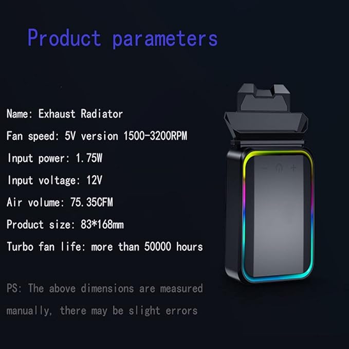 Vacuum Portable Notebook Laptop Cooler Air External Extracting Cooling Fan for Laptop Speed Adjustable