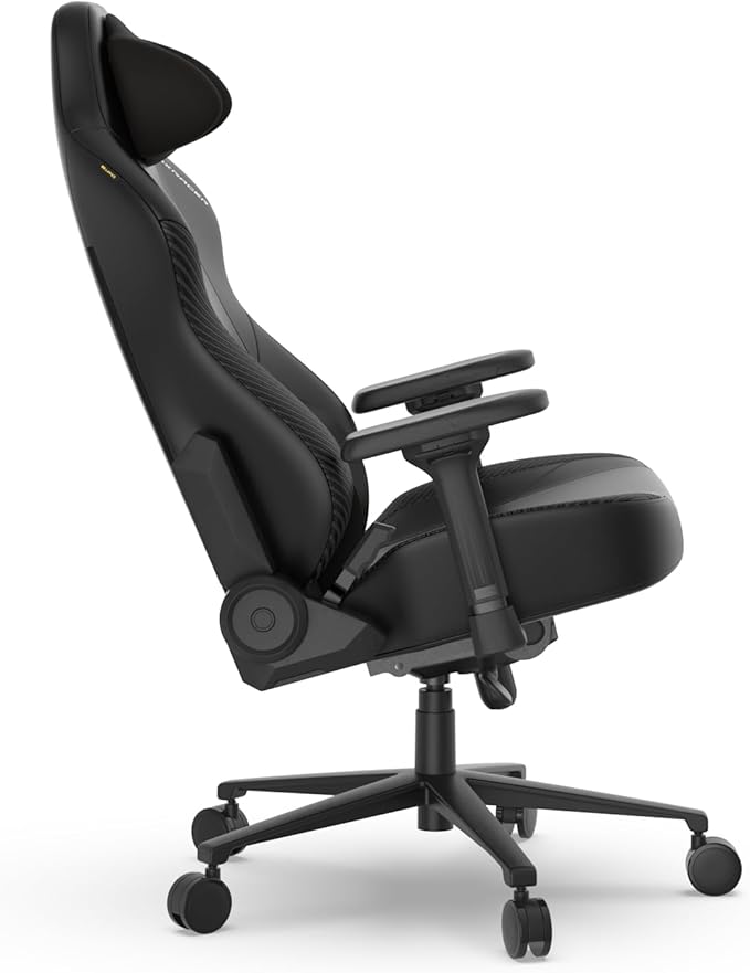 DXRacer Craft XL Video Gaming Chair for Adults Ergonomic Office Reclining Computer Chair with Magnetic Head Pillow and Lumbar Support Racing Style (EPU Leatherette EPU Leatherette Black)