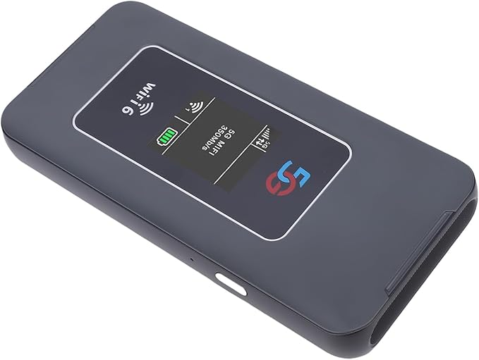 Ultra Fast WiFi 6 Portable Router 5G Mobile Hotspot 8000mAh Battery IP67 Rugged Design Hotspot Travel Business with Global Use Ideal for Travel Business &amp