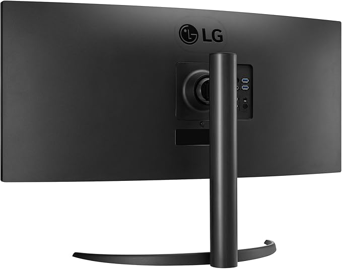 LG 34WR55QC-B 34 Curved UltraWide WQHD HDR 10 100Hz Monitor with USB Type-C 3440x1440 Curved Display 100Hz Refresh Rate AMD FreeSync Borderless Design