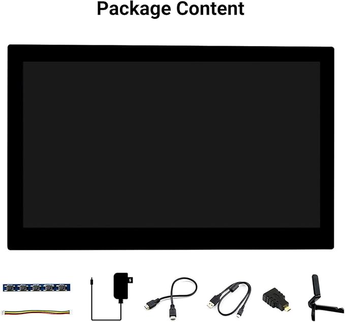 waveshare 13.3inch Capacitive Touch Screen LCD Compatible with Raspberry Pi 4B/3B+/3A+/2B/B+/A+/Zero/Zero W/WH/Zero 2W CM3+/4 1920×1080 Resolution HDMI IPS Supports Jetson Nano/Windows