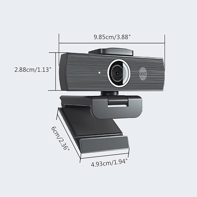 Yuly 4K 30fps USB Webcam with Microphone Camera for PC Computer Laptop Desktop Conference Game Mini Autofocus Camera Autofocus Webcam with Microphone