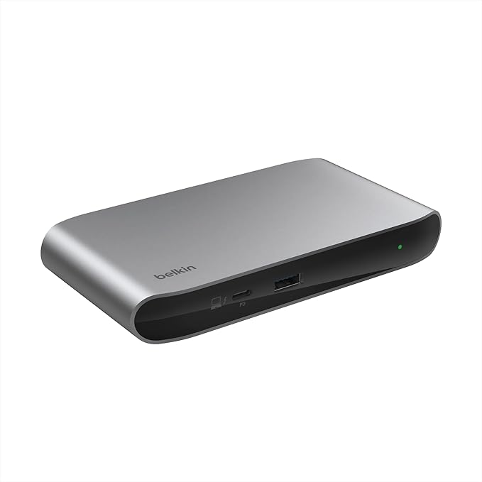 Belkin Connect Thunderbolt 4 Docking Station 5-in-1 USB-C Multiport Core Hub w/ 96W Power Delivery for Mac Windows Single 8K or Dual 4K Display Thunderbolt 4 Cable &amp Power Supply Included