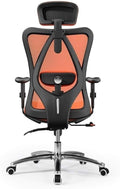 Office Chair Gaming Chair Computer Chair Executive Office Chair - High Back Office Chair with Footrest and Thick Padding - Reclining Computer Chair with Ergonomic Segmented Back Black