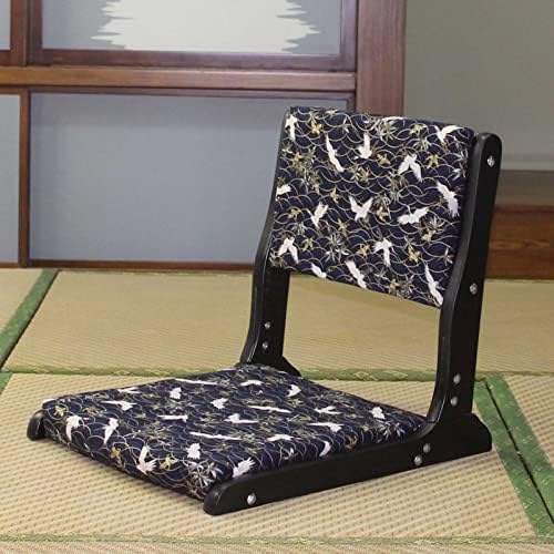 BTZHY Floor Chair Japanese Floor Chair Portable Folding Meditation Floor Chair Legless Lazy Chair Made of Solid Wood with Tatami Floor Chair with Backrest for Meditation