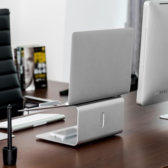 Computer Heat Sink Bracket Office Rotating Base Aluminum Alloy Raised Metal