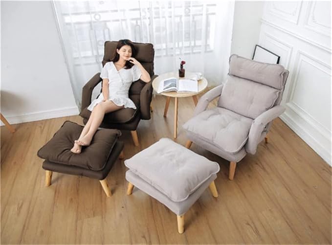 Office Chair Gaming Chair Computer Chair Lounge Chair Removable Washable Fabric Upholstery Armchair Lazy Sofa Recliner Adjustable Backrest