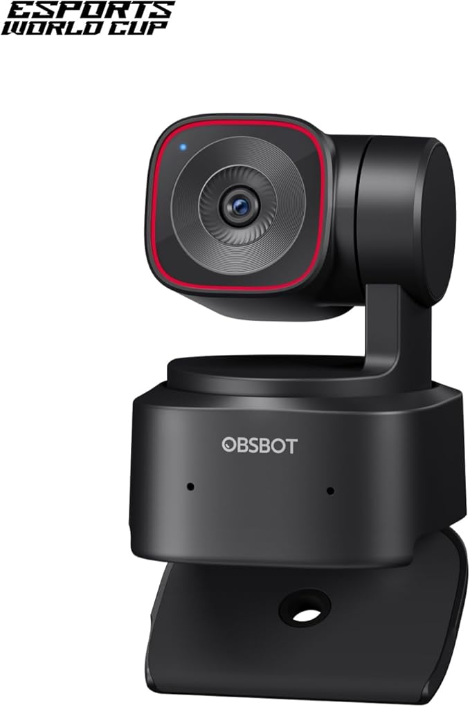 OBSBOT Tiny 2 Lite 4K Webcam for PC AI Tracking PTZ Streaming Camera with 1/2 Sensor Gesture Control 60 FPS HDR Microphones Web Camera for Desktop Computer Laptop Meeting Video Calls etc.